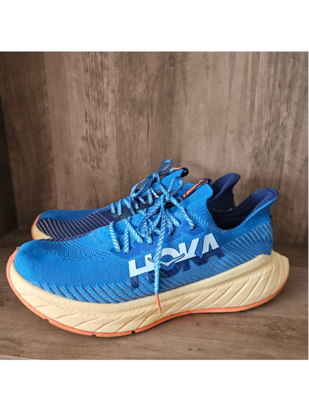 Hoka Carbon X 3 Coastal Sky Bellweather Blue Running Sneakers Mens 11.5D